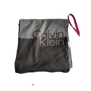 Women's Calvin Klein Scarf One Size Gray Black